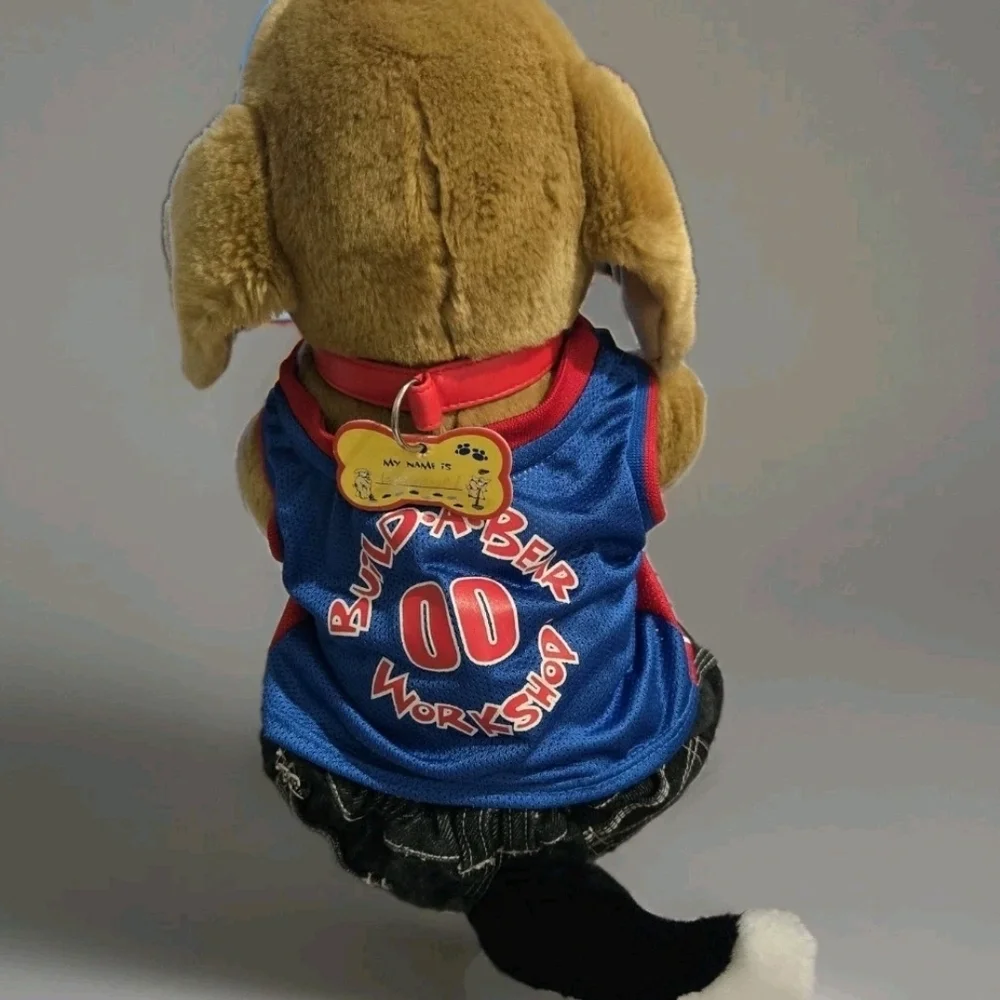 BABW Build a Bear Dog Collar Puppy Plush Stuffed Toy EUC